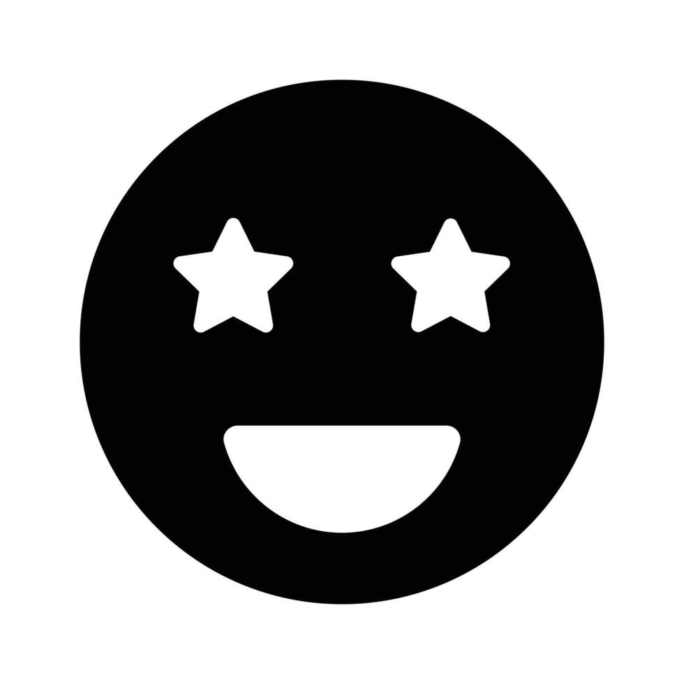 Get this creative excitement emoji in modern style vector