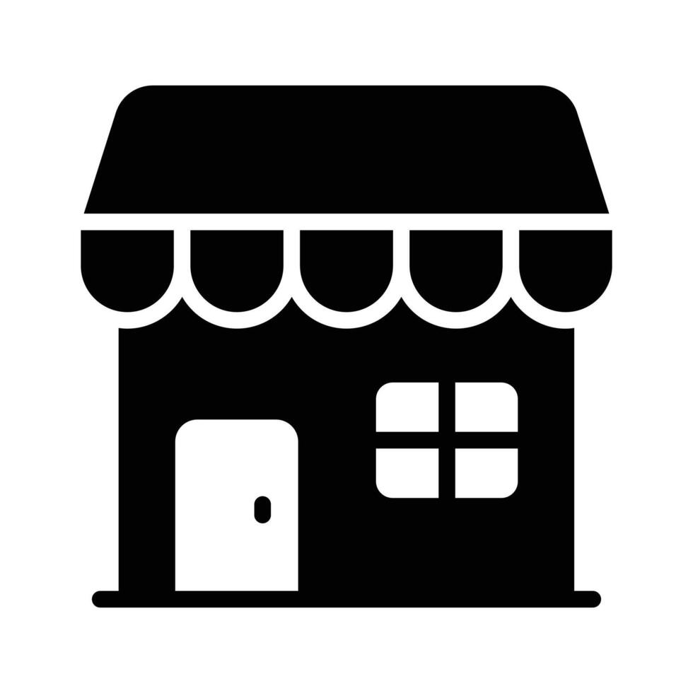 Shop building design, isolated on white background vector
