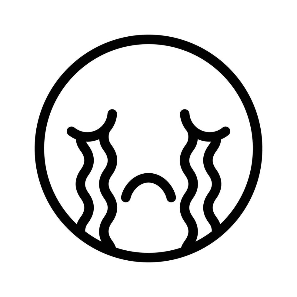 Get this amazing crying emoji design, customizable vector
