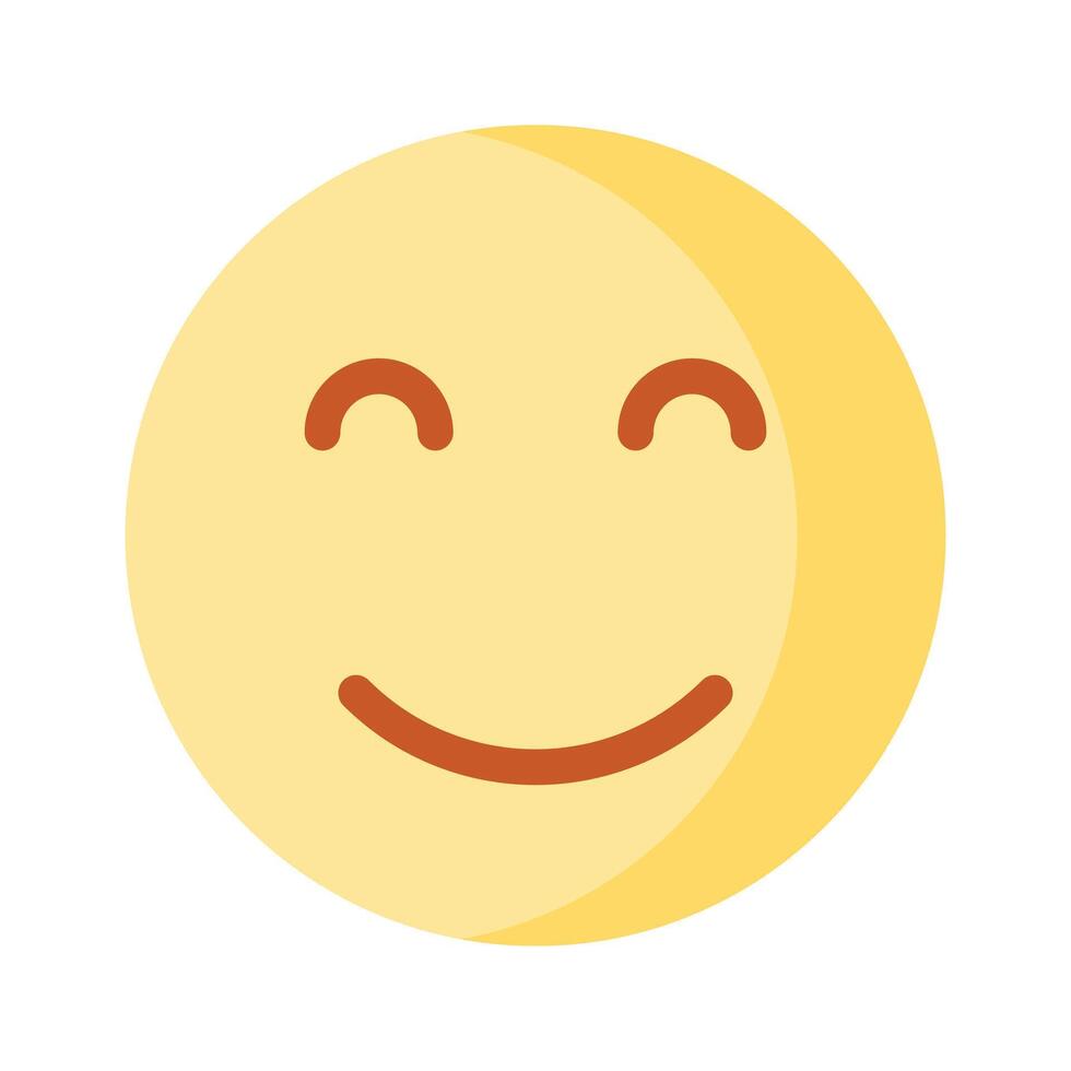 Calm face emoji icon, proud, cool expressions design vector