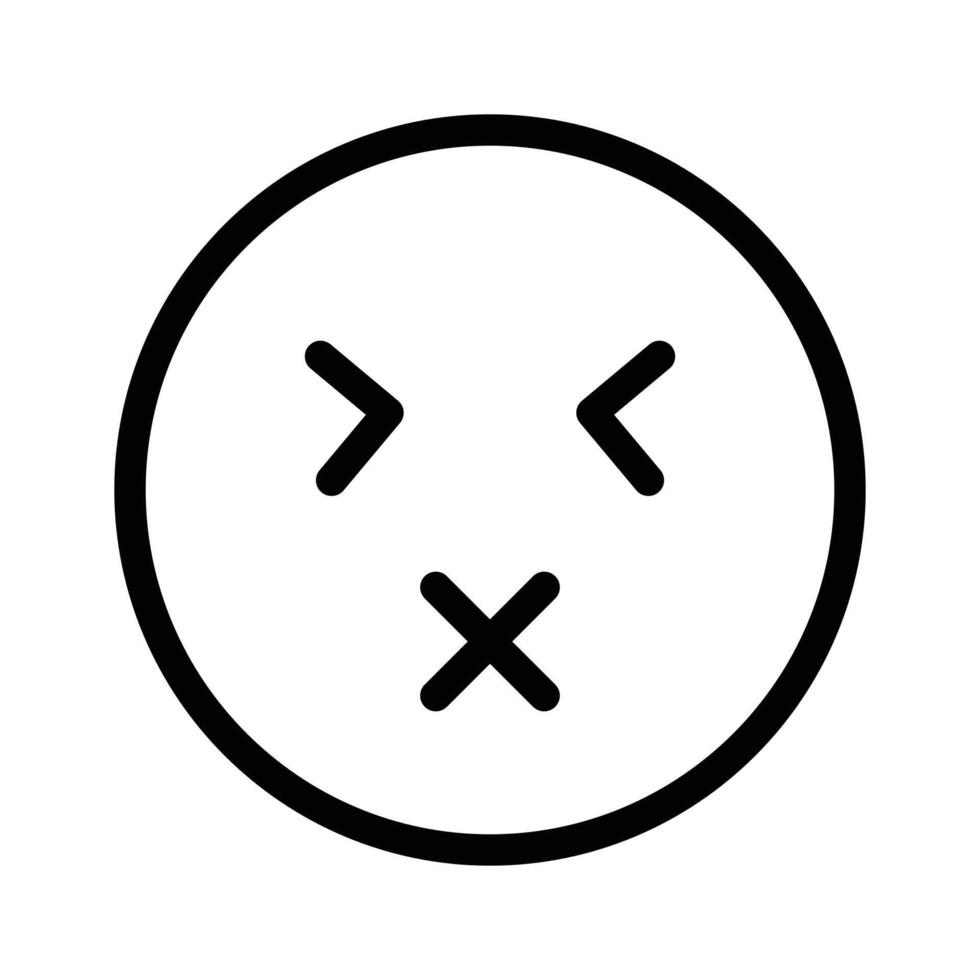 Sour face emoji icon, creative and premium vector