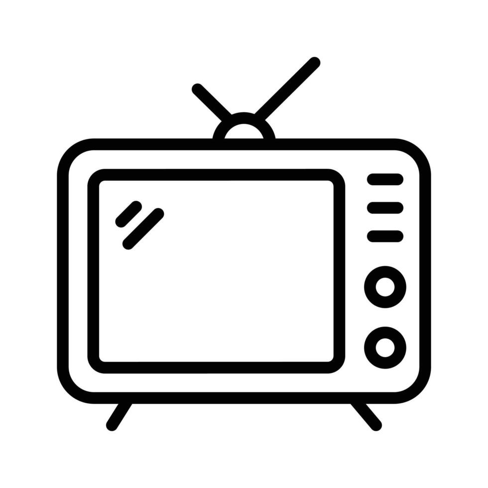 Modern of television, vintage tv icon in editable style vector