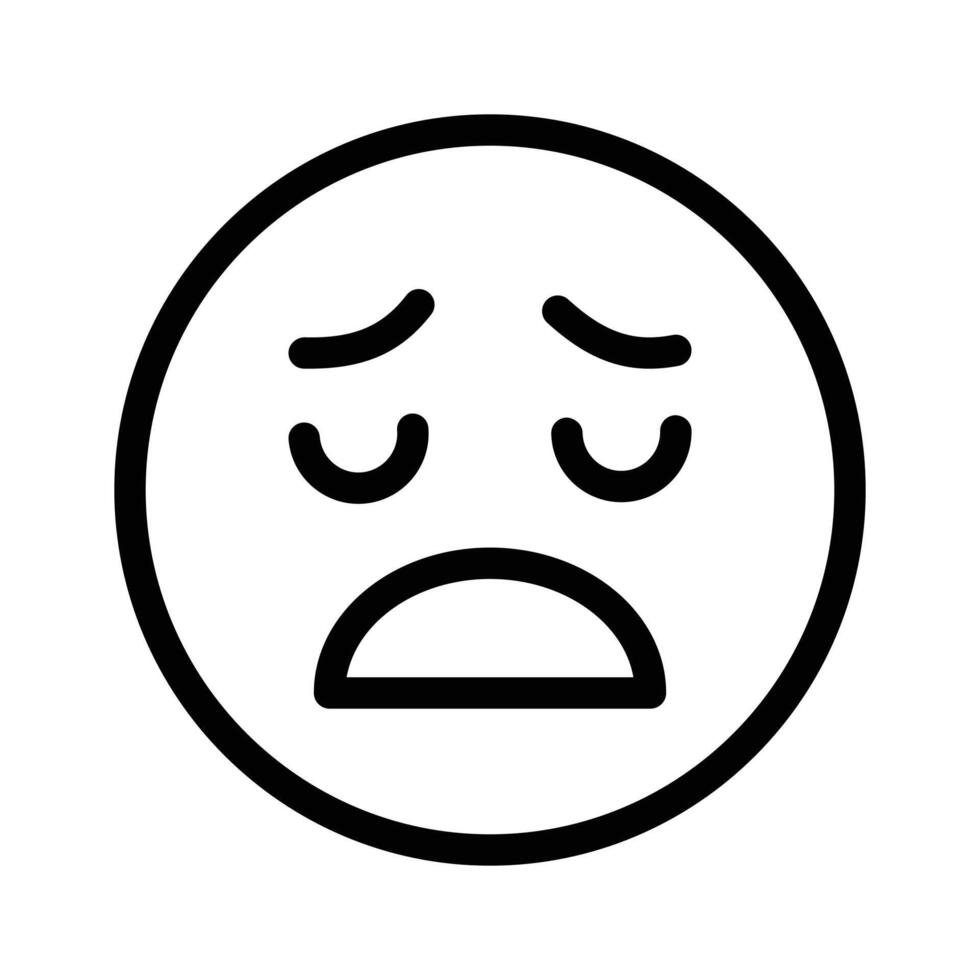 Unique and premium of tired emoji, editable icon vector