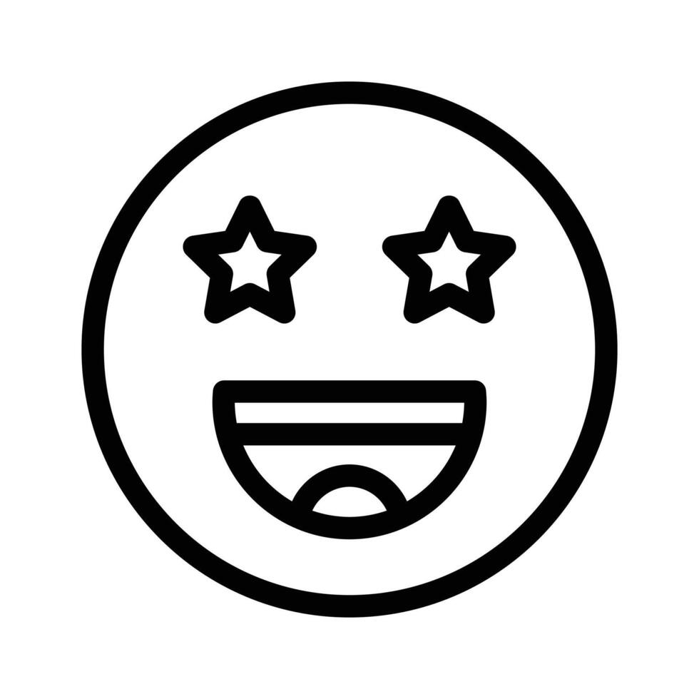 Get this creative excitement emoji in modern style vector