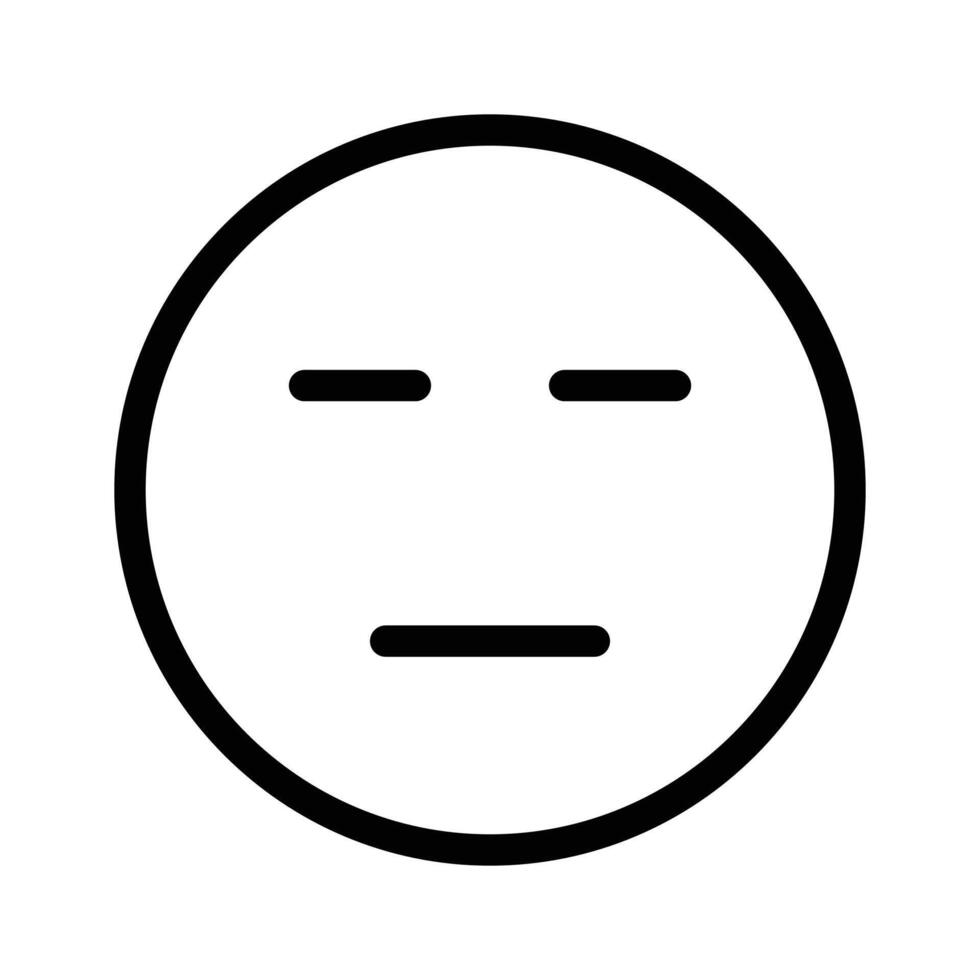 Expressionless, neutral emoji icon design, ready to use vector
