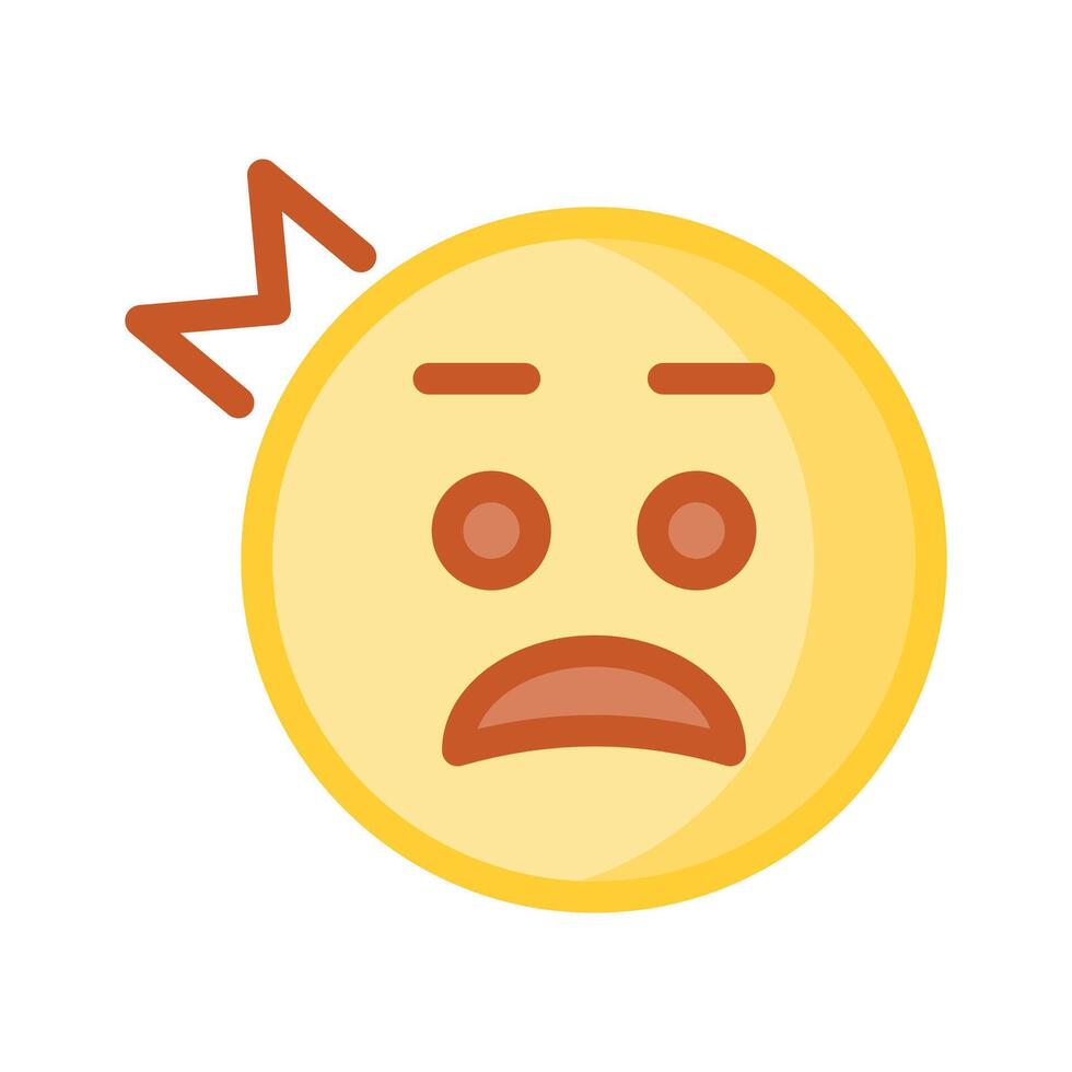 Well designed mind blowing emoji icon design, easy to use vector