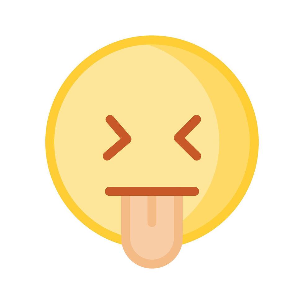 Get this premium icon of crazy emoji design vector