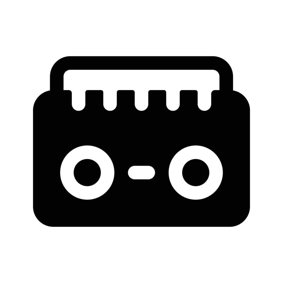 Creatively designed modern icon of radio, in trendy editable style vector