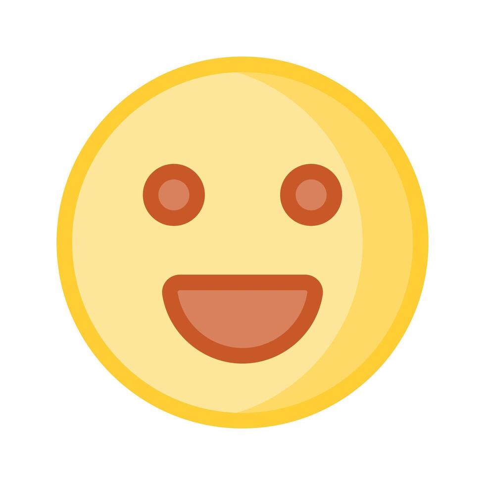 Creative of happy face emoji in modern style vector