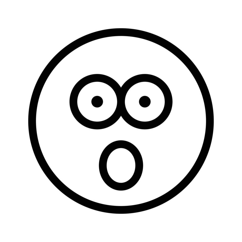 Oh My God expression emoji design, editable vector