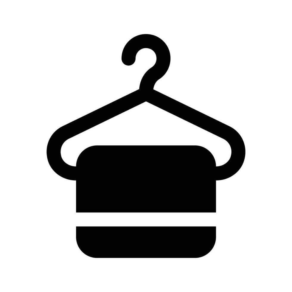 Get your hands on this hanging towel icon design, of cleaning towel vector