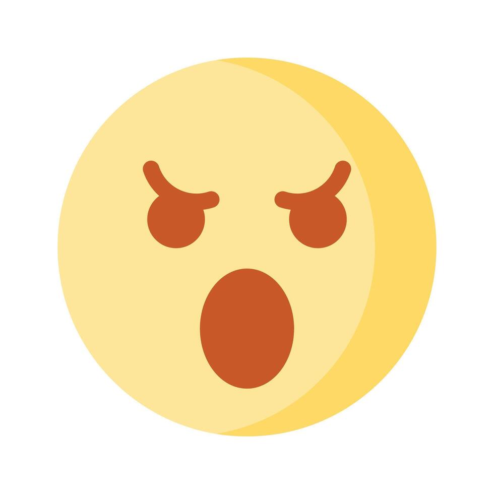 Have a look at this amazing icon of angry emoji, premium vector