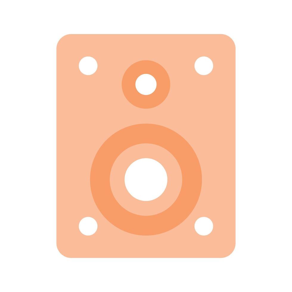 Audio speaker design in in modern and trendy style vector