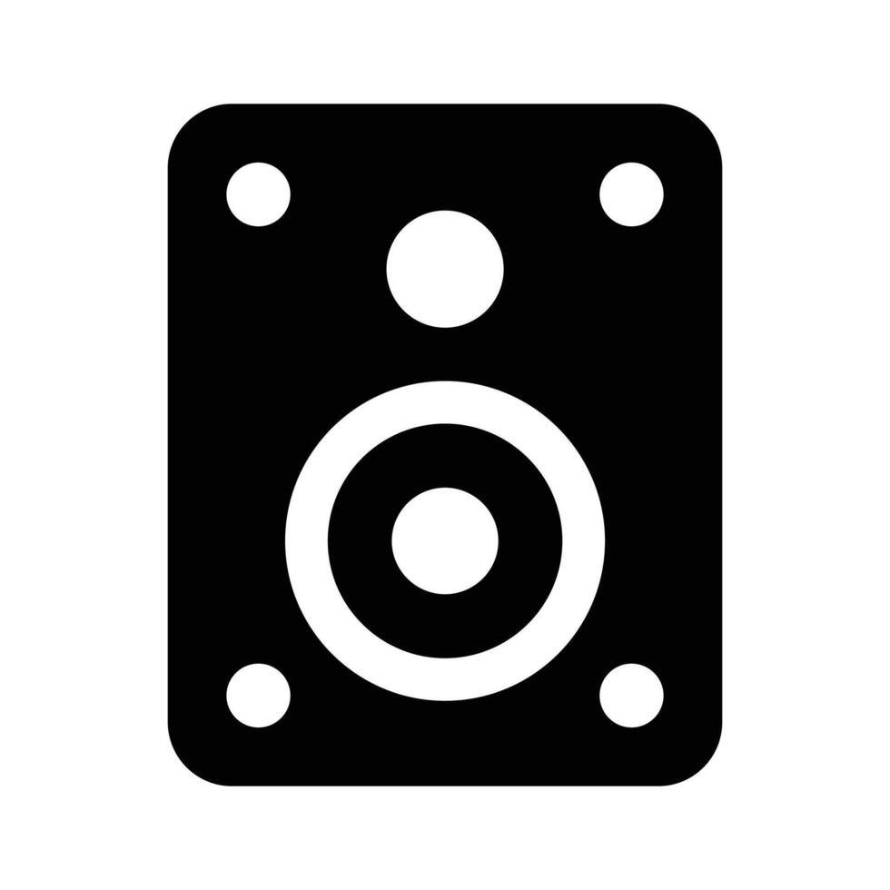 Audio speaker design in in modern and trendy style vector