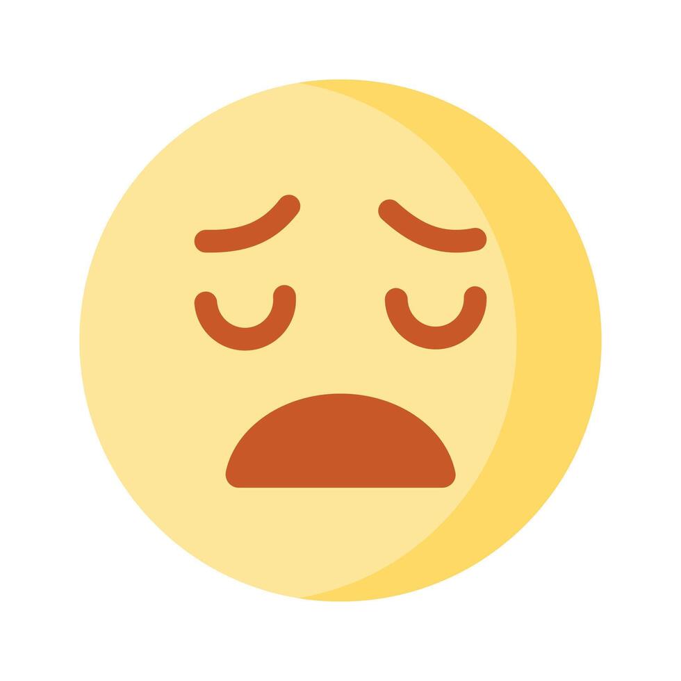 Unique and premium of tired emoji, editable icon vector