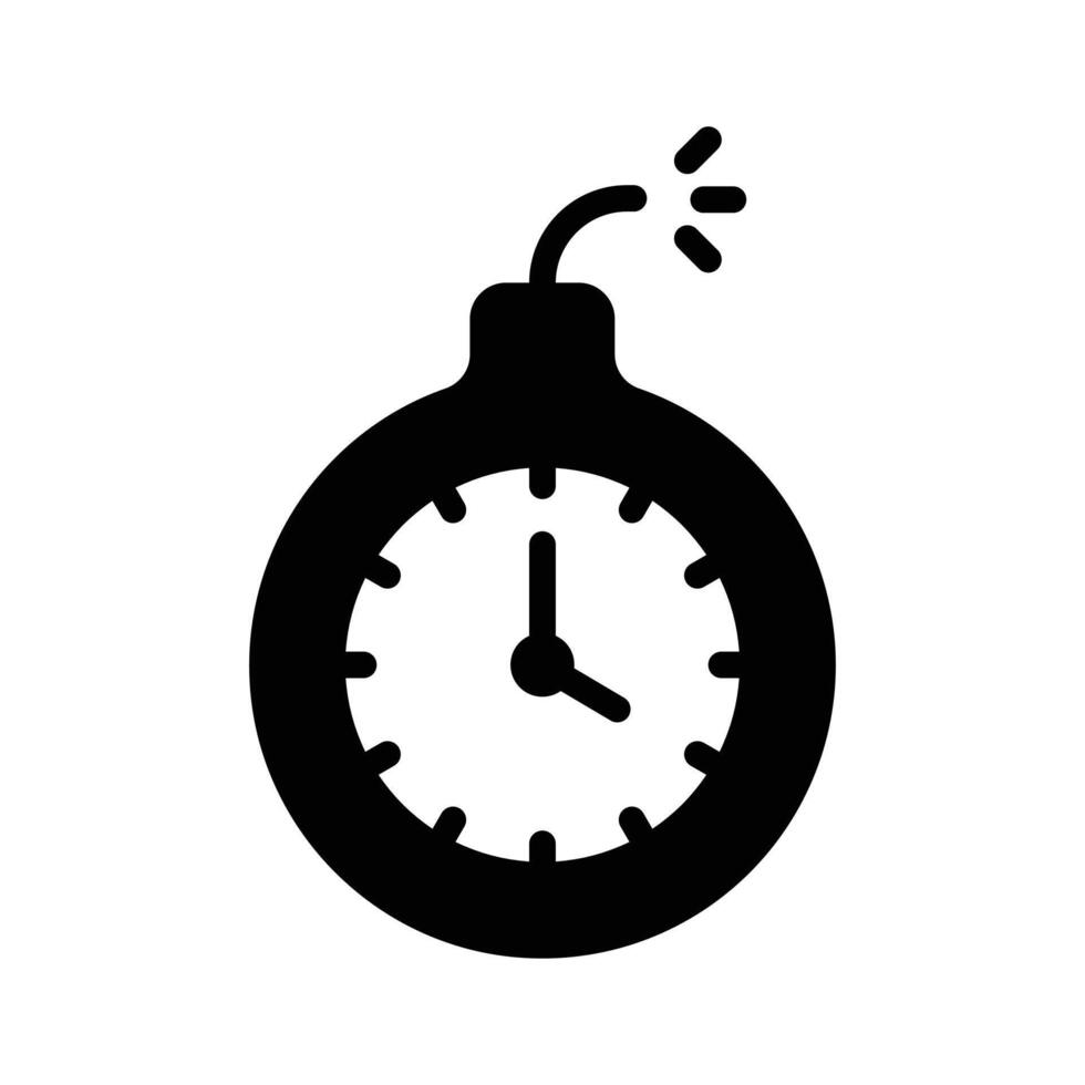 Deadline, timebomb, limited time offer icon design vector