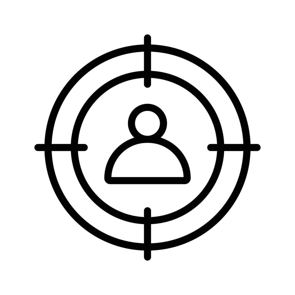 Pixel perfector icon of target audience, scalable and easy to use vector