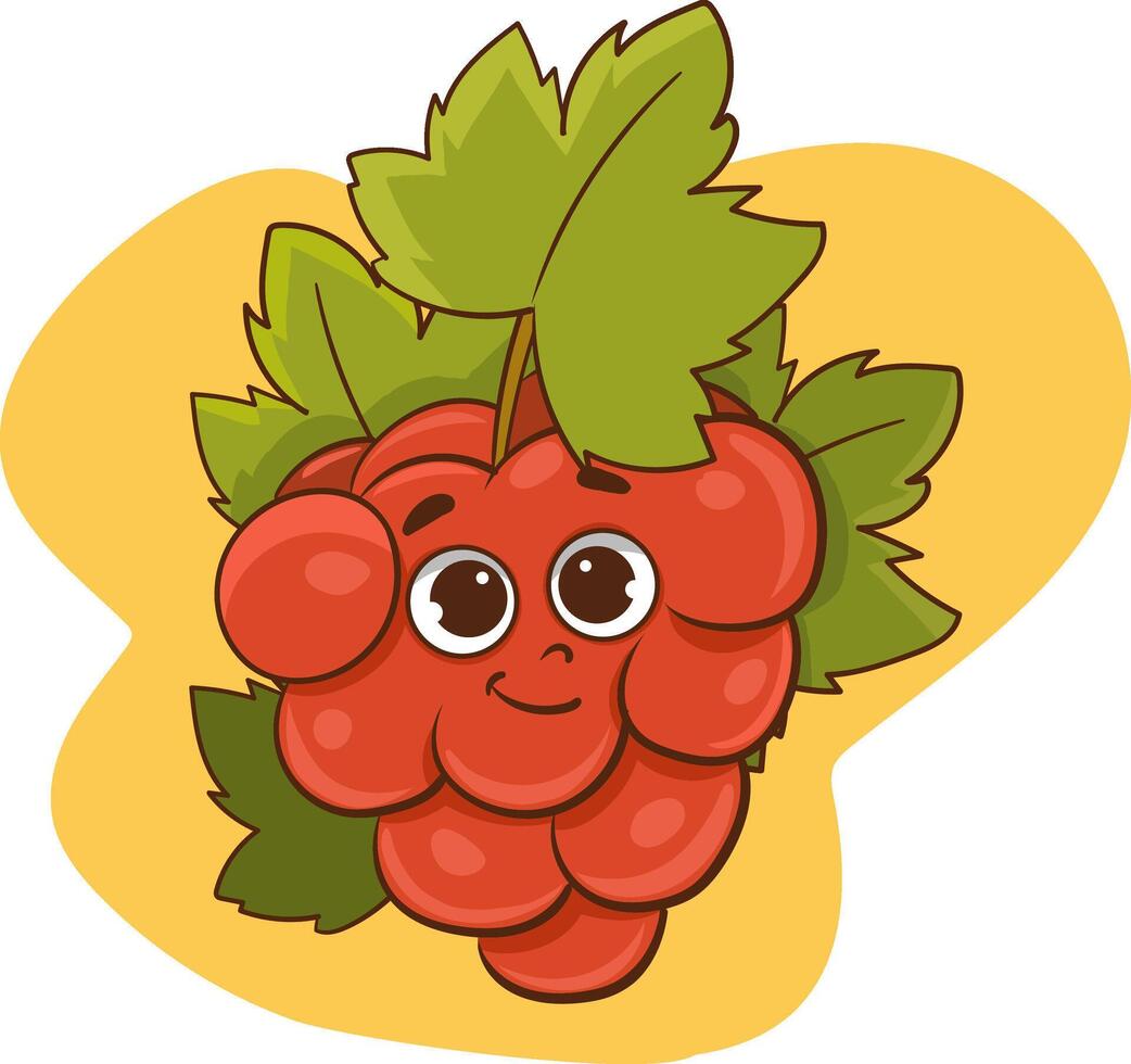ilustración de uva personaje con linda expresión, saludo, uvas aislado en blanco fondo, sencillo mínimo estilo, Fresco Fruta para mascota recopilación, emoticon vector