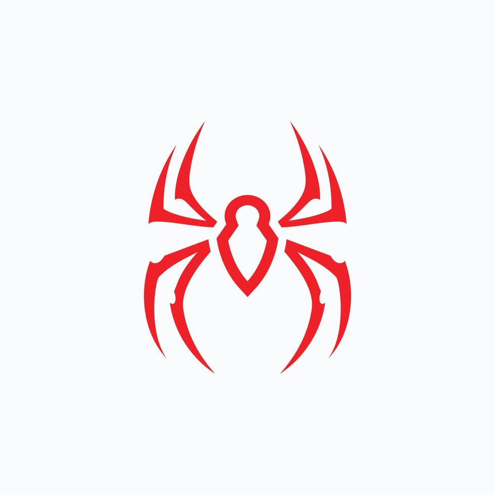 Spider logo template and icon vector