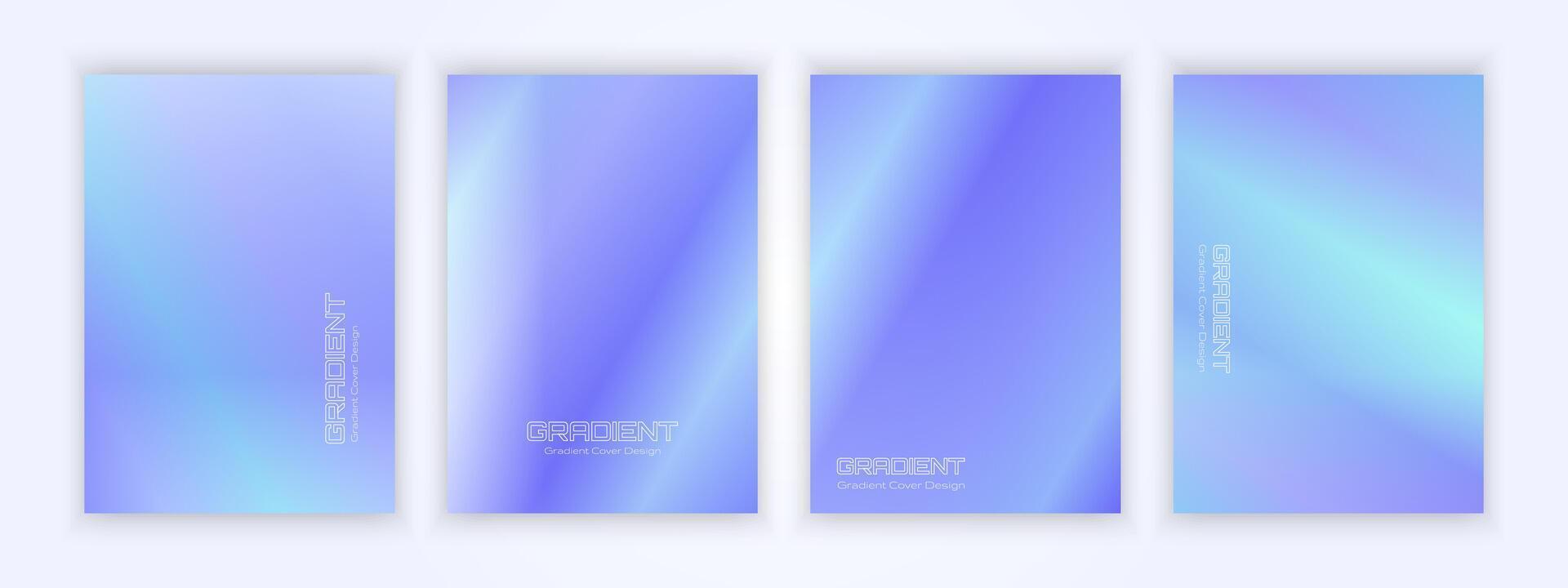 Gradient cover line in luminous plain blue. New textures for your designs vector