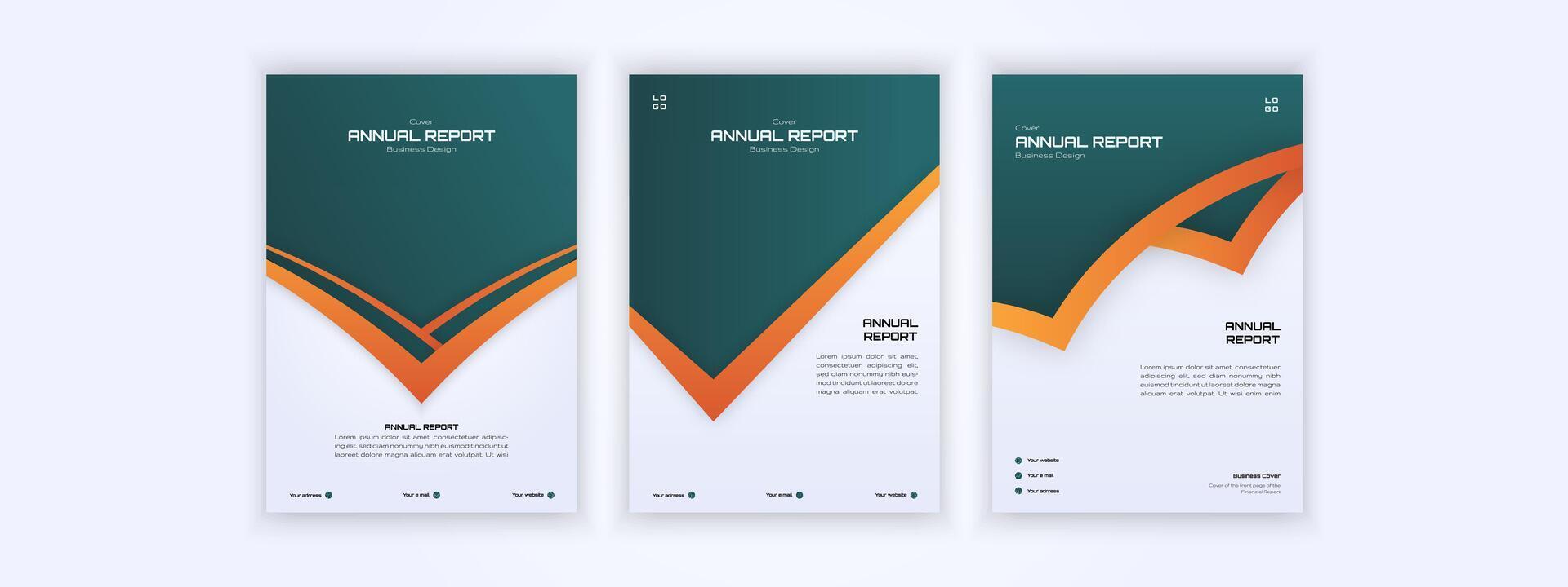 business report cover, geometry design background, simple line design vector