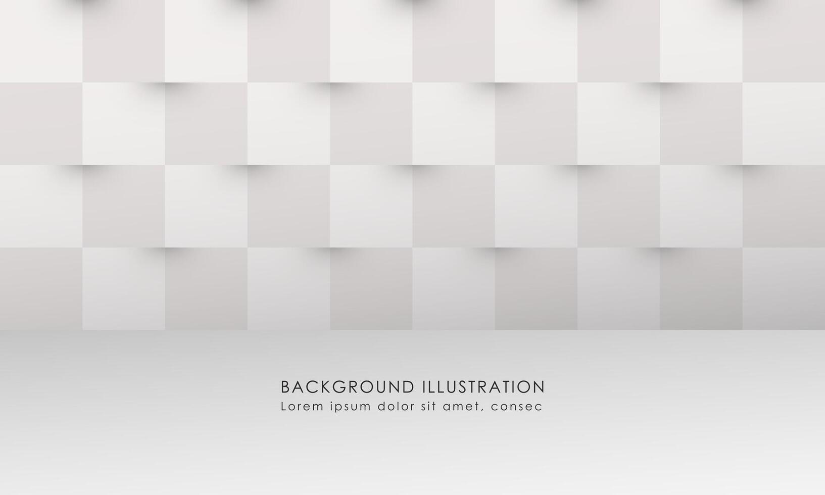 Grey Wall Geometric Background 3D Realistic Rendering Simple Elegant Copy Space Area EPS 10 vector