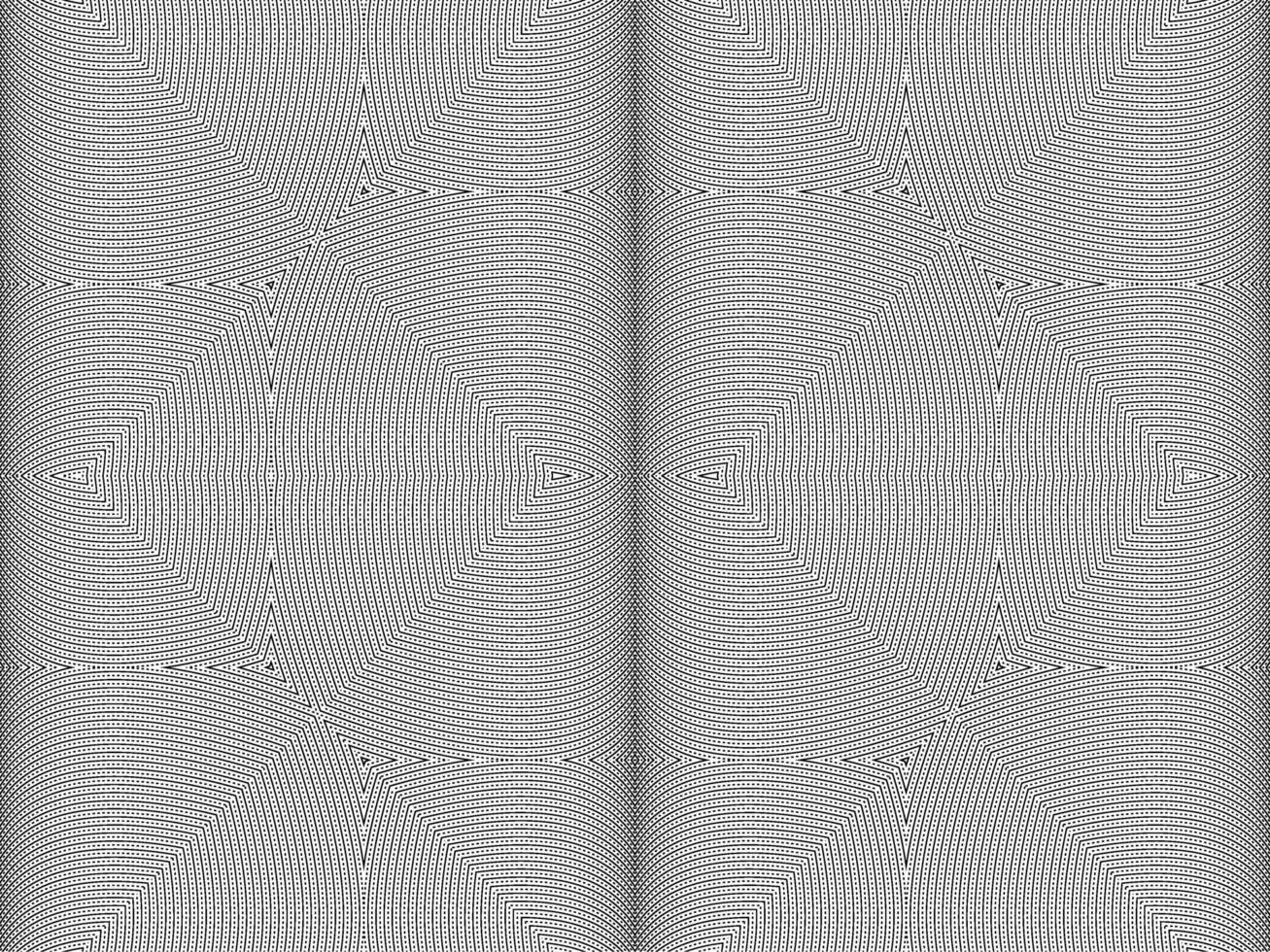 Optical Illusion Created from Artistic Lines Motifs Pattern, can use for Decoration, Background, Ornate, Fabric, Fashion, Textile, Carpet Pattern, Tile or Graphic Design Element vector