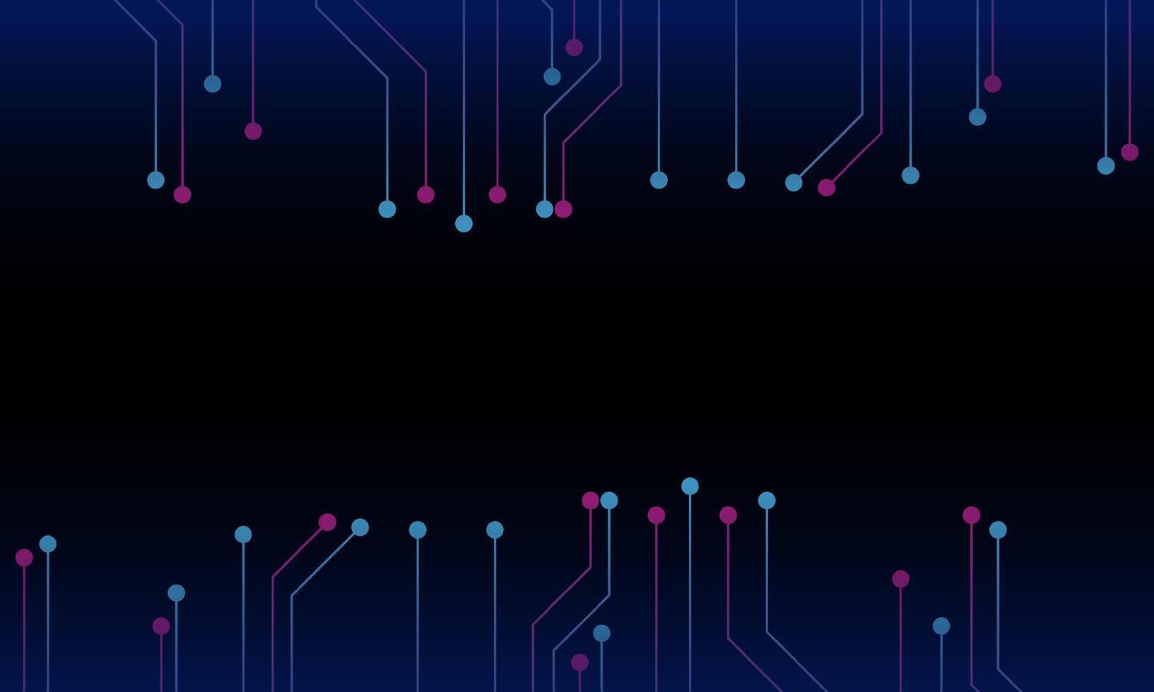 Red and blue circuit board background. Digital vector