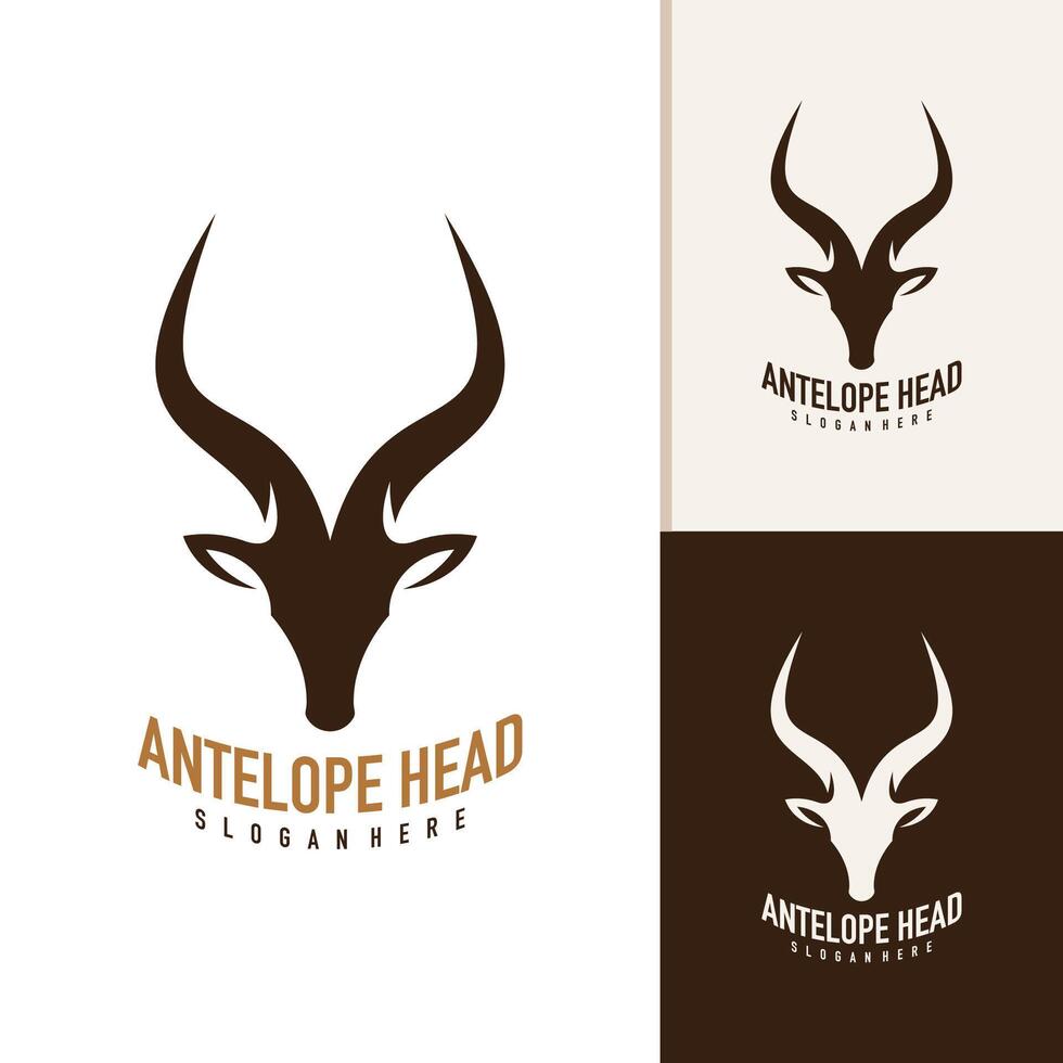 antílope cabeza logo diseño . antílope ilustración logo concepto vector