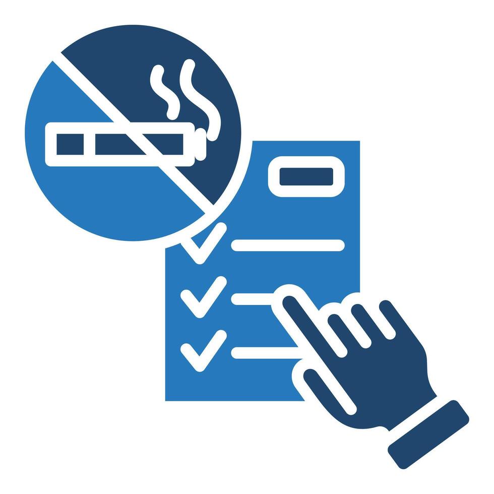 Smoking Cessation Program icon line illustration vector