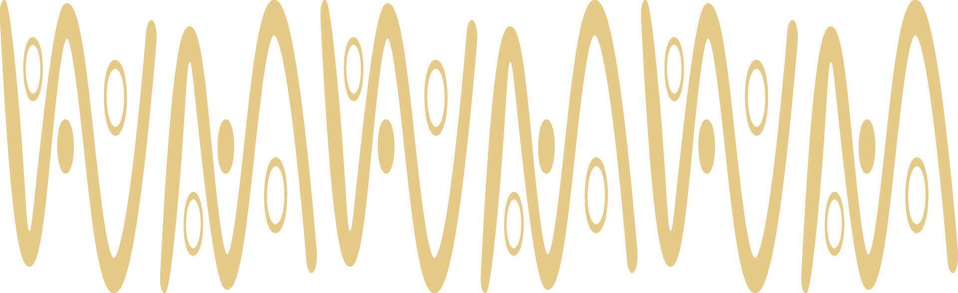 Ethnic Style Borders with Tribal Abstract Pattern. Hand Drawn Design Style. Isolated on White Background. vector