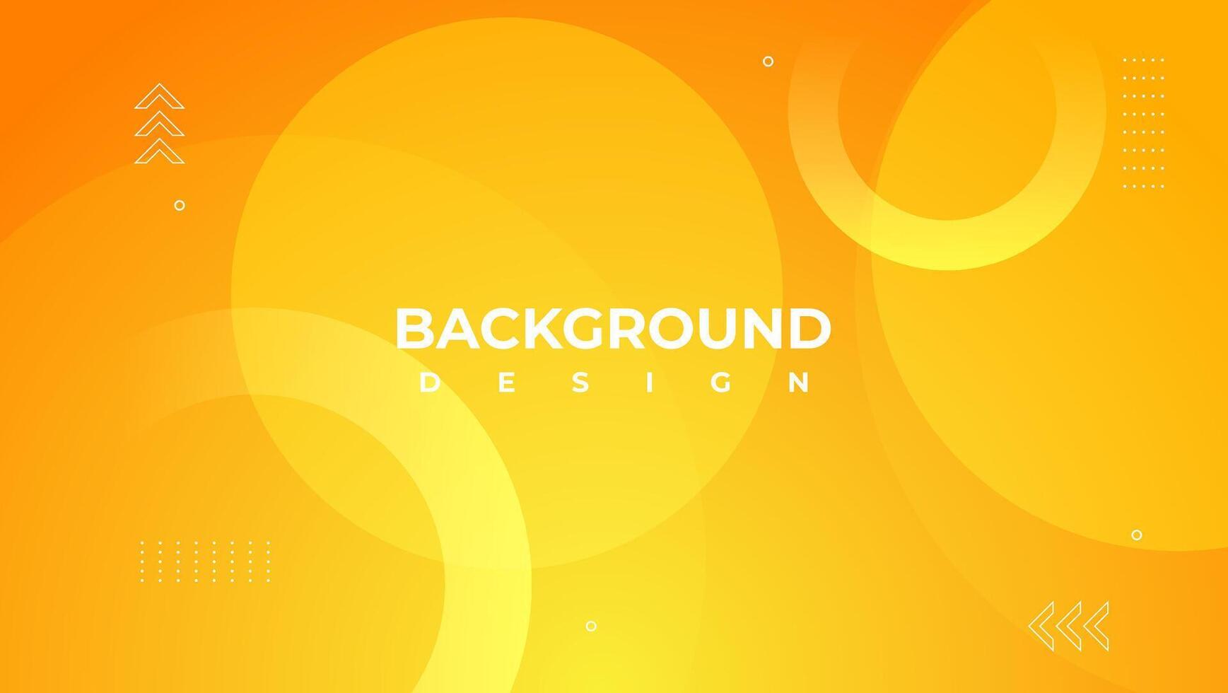 yellow gradient geometric background with circle. great for banner, poster, web, presentation, etc. vector