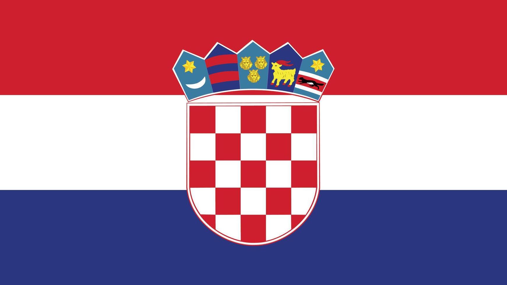 croatia flag free llustration vector