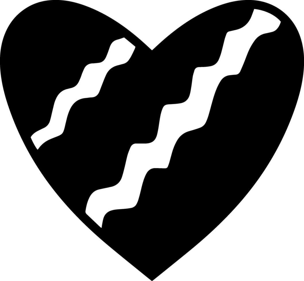 Heart icon Doodle clipart vector