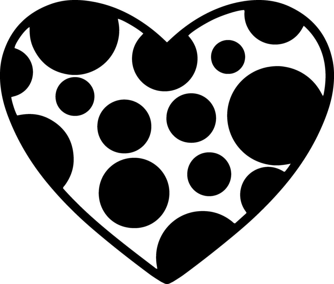 Heart icon Doodle clipart vector