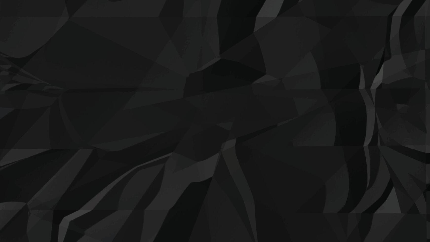 Black Crumpled paper grimy texture, Dark background . vector