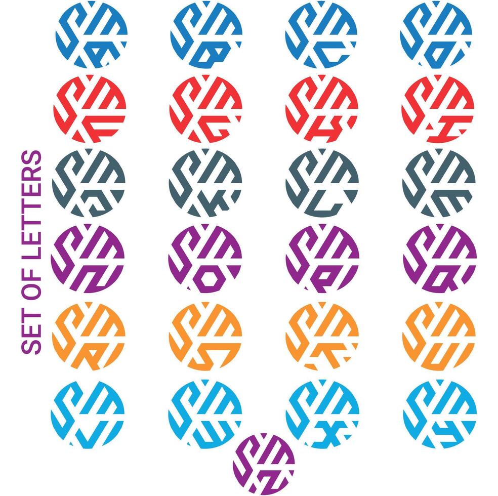 Creative 3 letter logo design,SMA,SMB,SMC,SMD,SME,SMF,SMG,SMH,SMI,SMJ,SMK,SML,SMM,SMN,SMO,SMP,SMQ,SMR,SMS,SMT,SMU,SMV,SMW,SMX,SMY,SMZ, vector