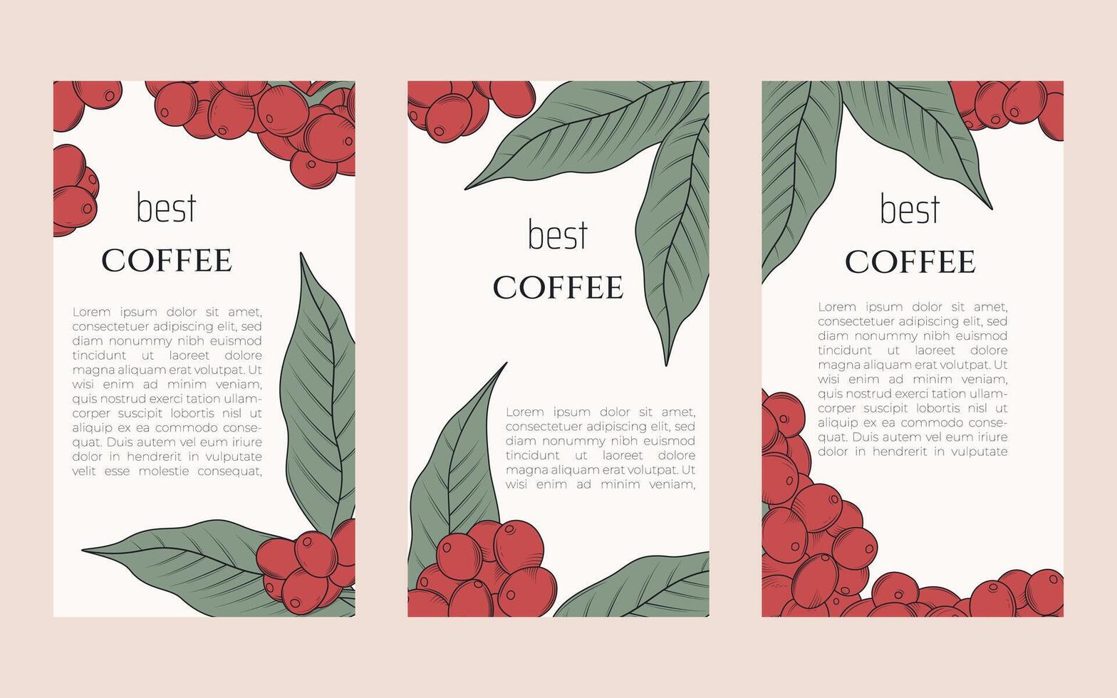 coffee promotion design vector