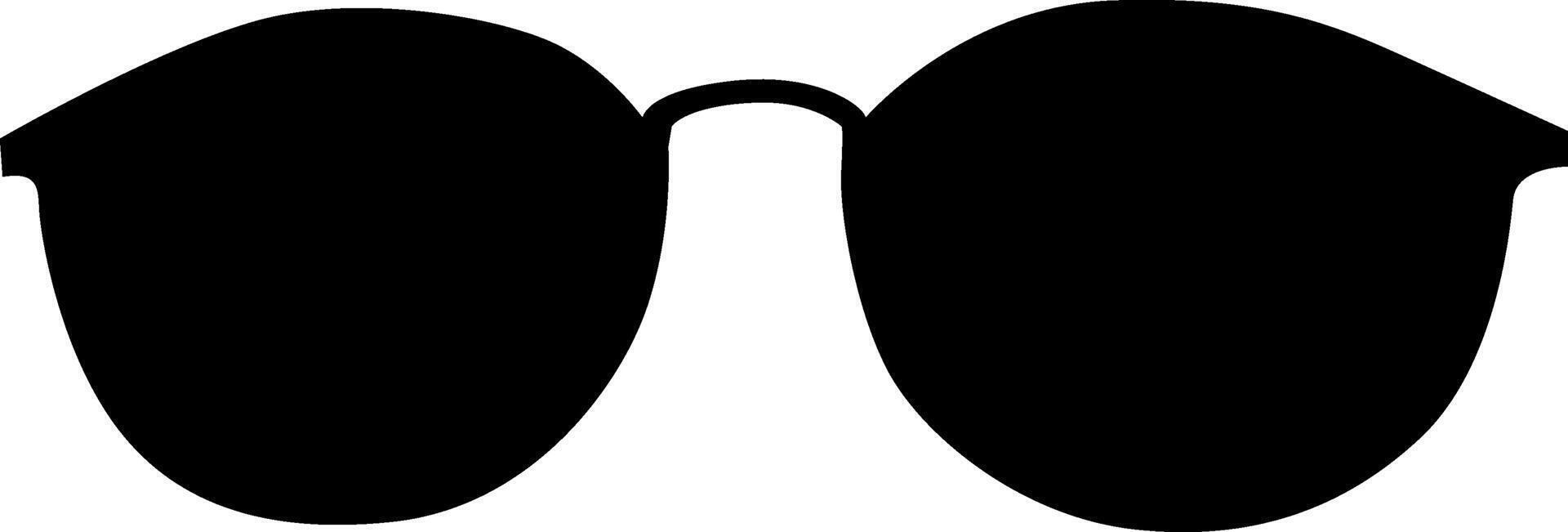 Silhouette a beautiful sunglass vector