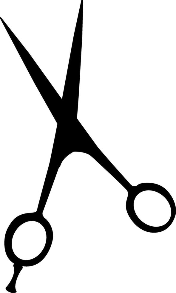 Silhouette plate, fork, spoon, knief, scissors vector