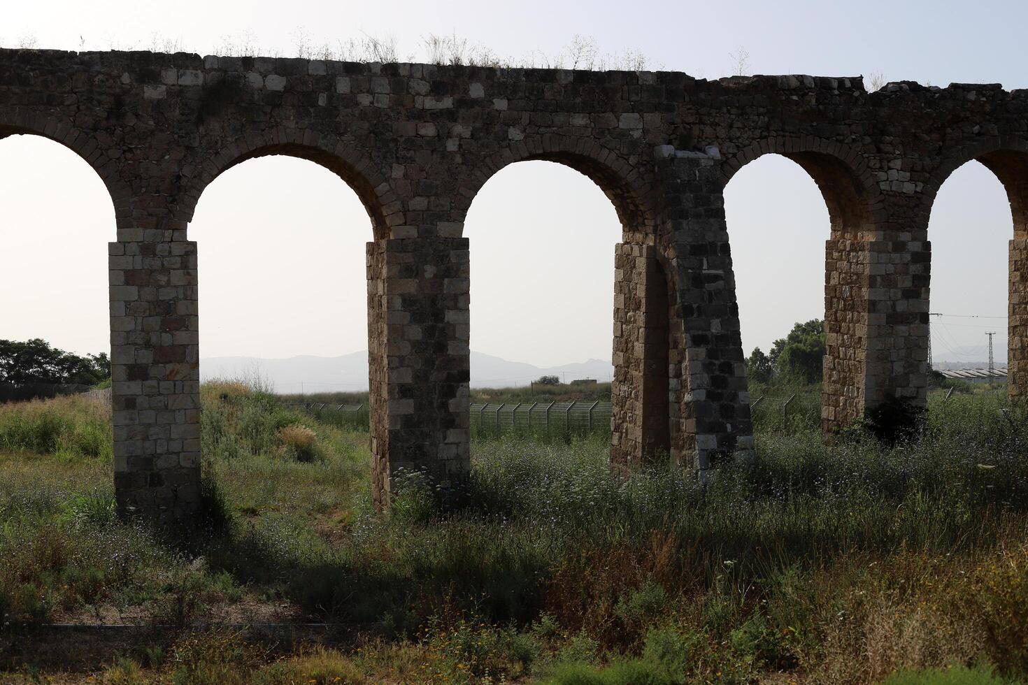 Akko Israel 04 05 2024 An ancient aqueduct for supplying water to populated areas in Israel. photo