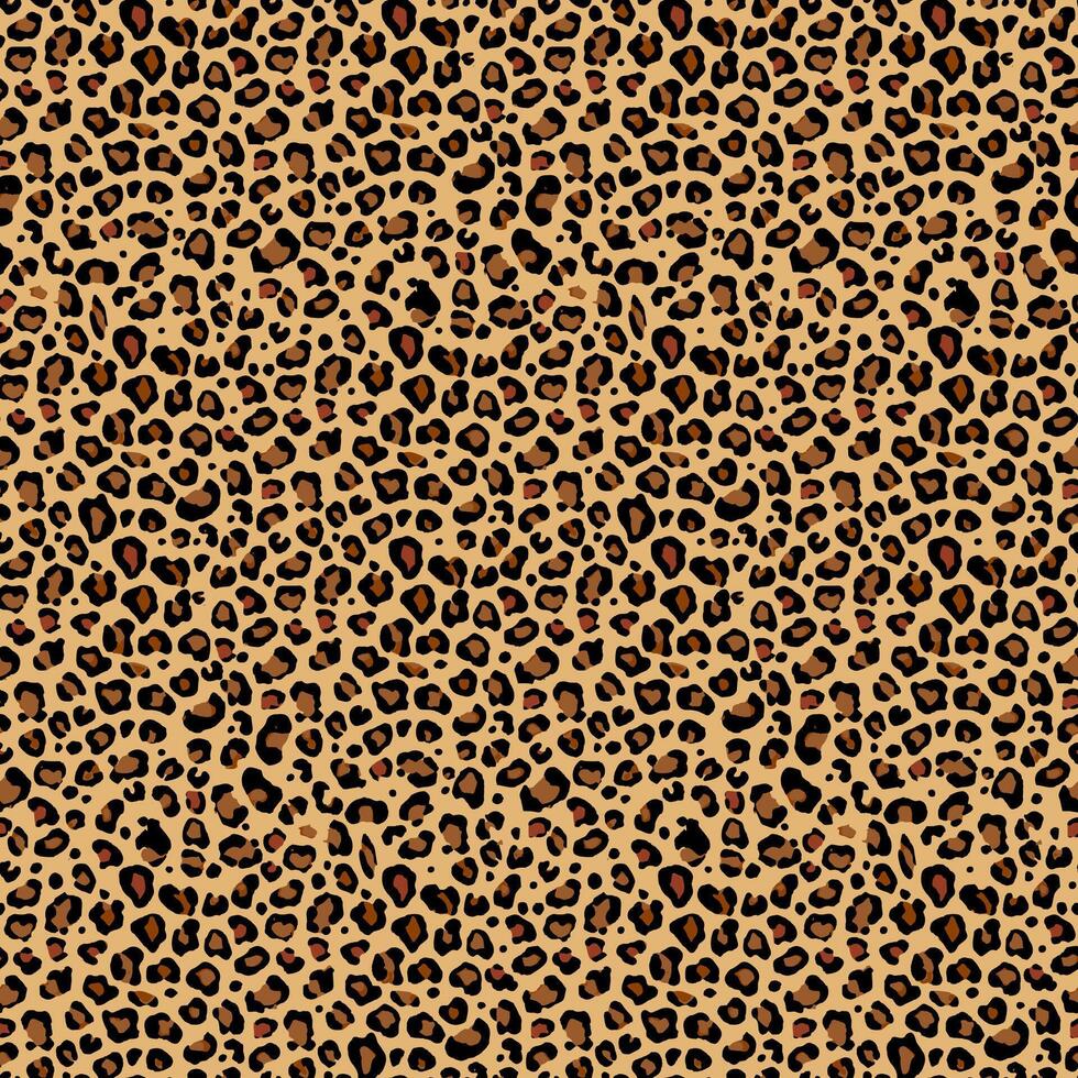 Leopard Skin Seamless Pattern vector