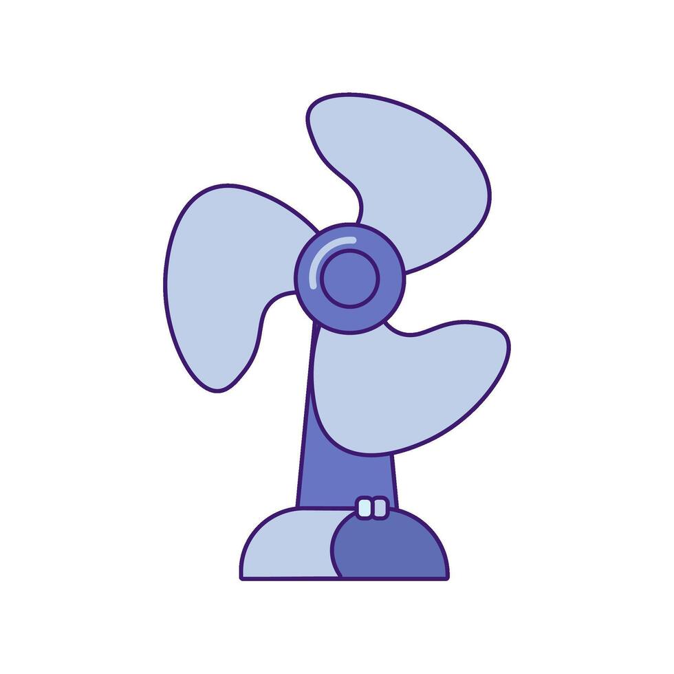 Fan Device For Air Circulation Portable Room Fan vector