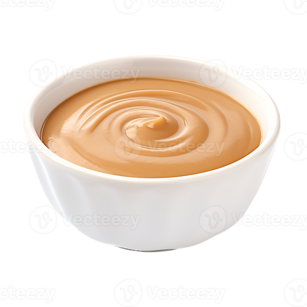 Peanut Sauce Delight Clear Background Bowl Presentation png