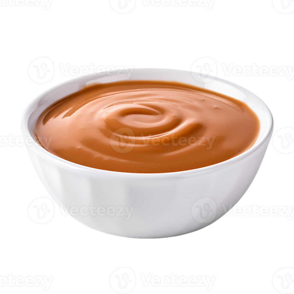 Tempting Peanut Flavor Isolated Brown Sauce on Transparent Background png