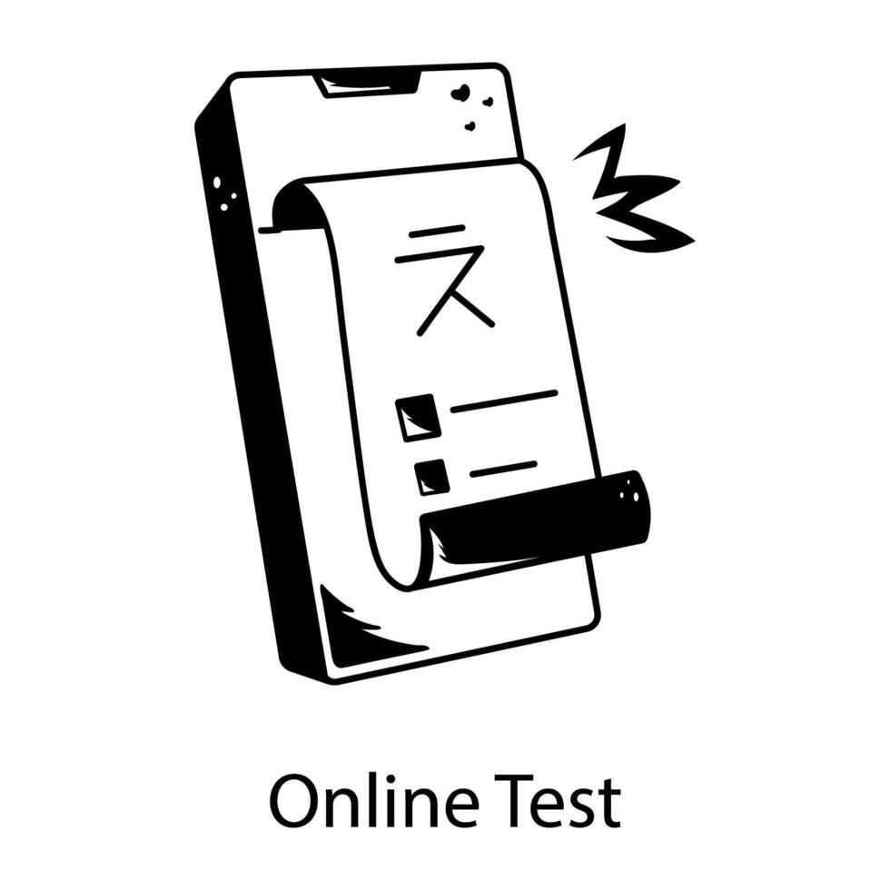 Trendy Online Test vector