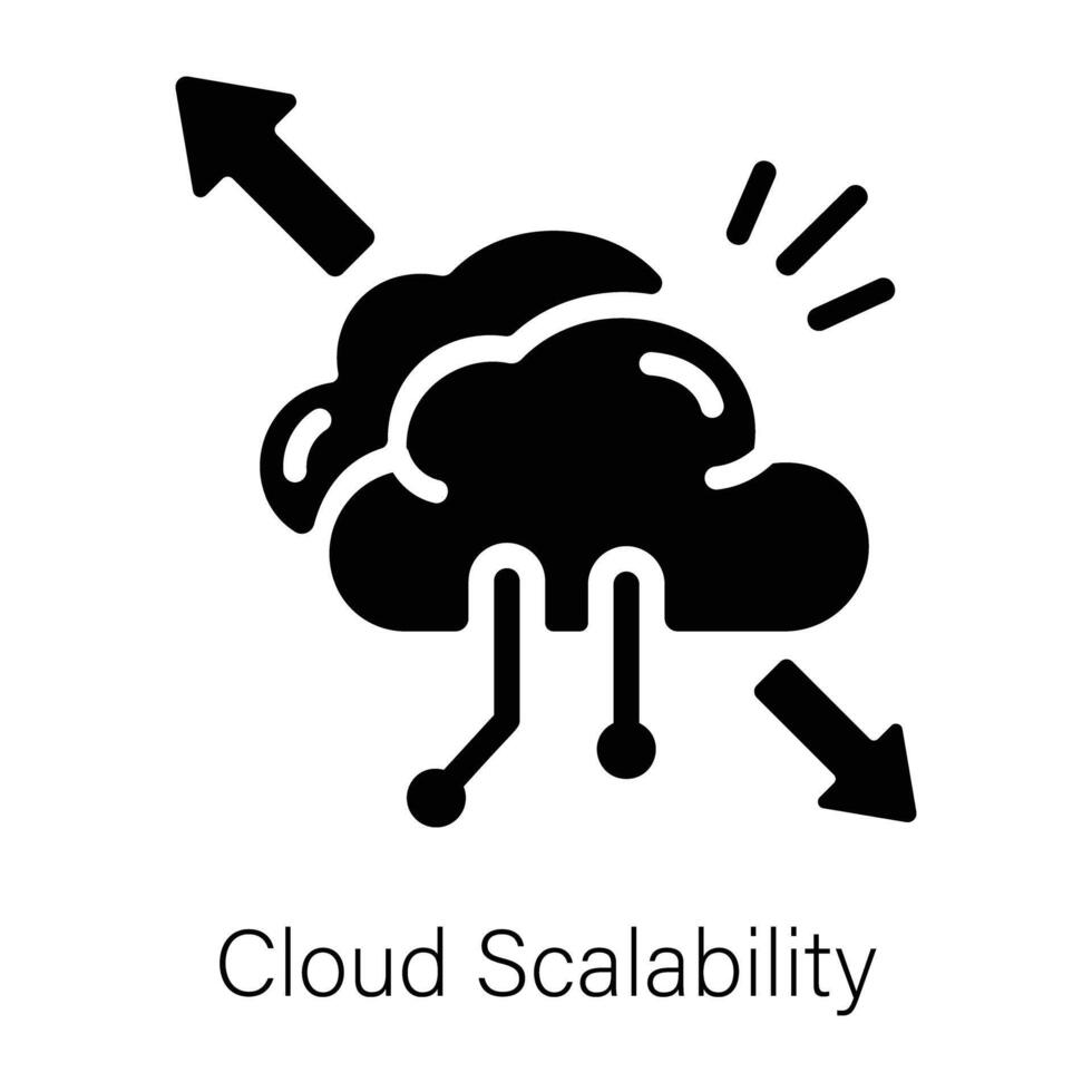 de moda nube escalabilidad vector