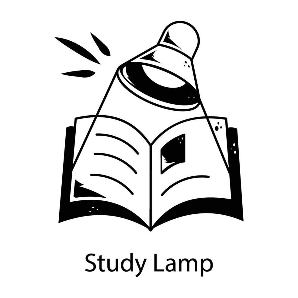 Trendy Study Lamp vector
