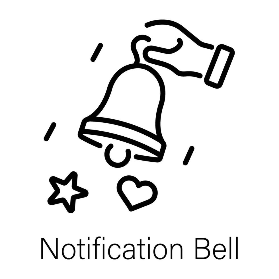 de moda notificación campana vector