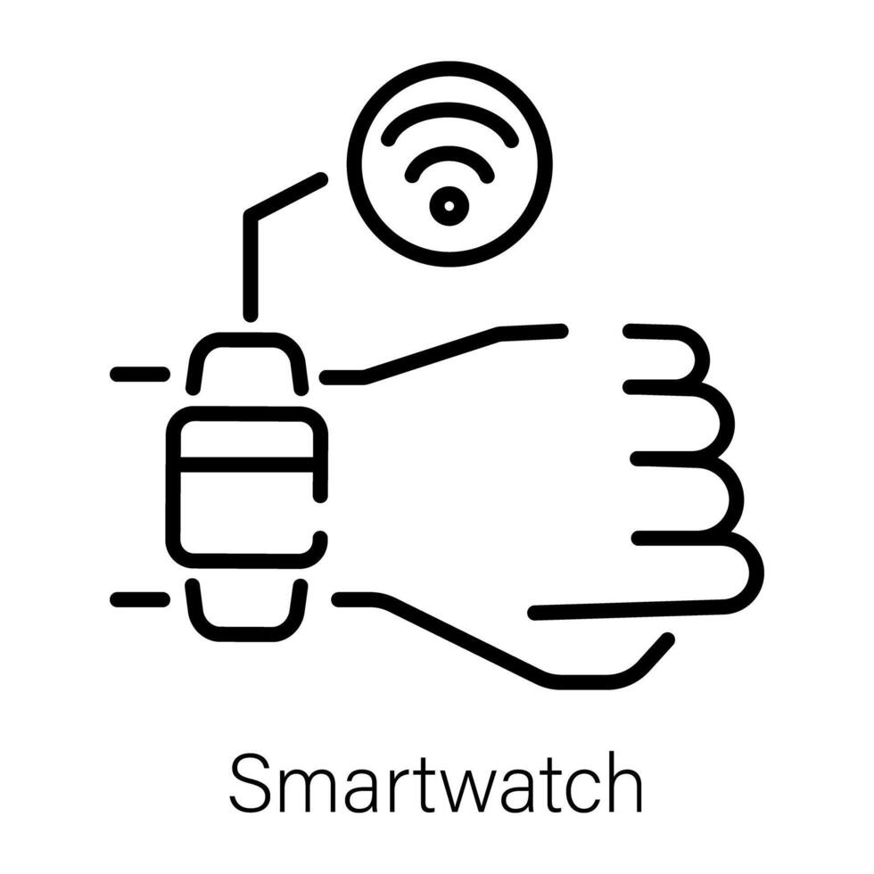 Trendy Smartwatch Concepts vector